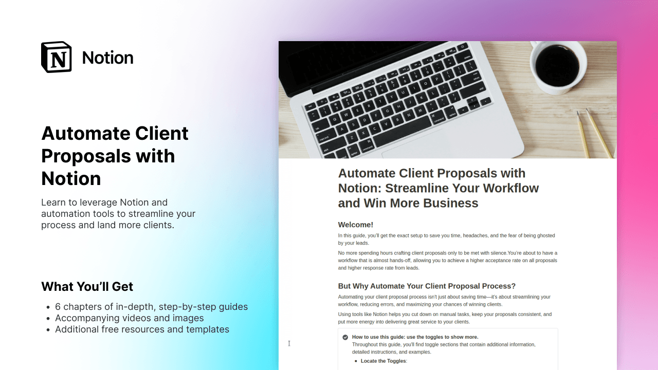 How To Automate Your Client Proposal Process with Notion and Book More Clients